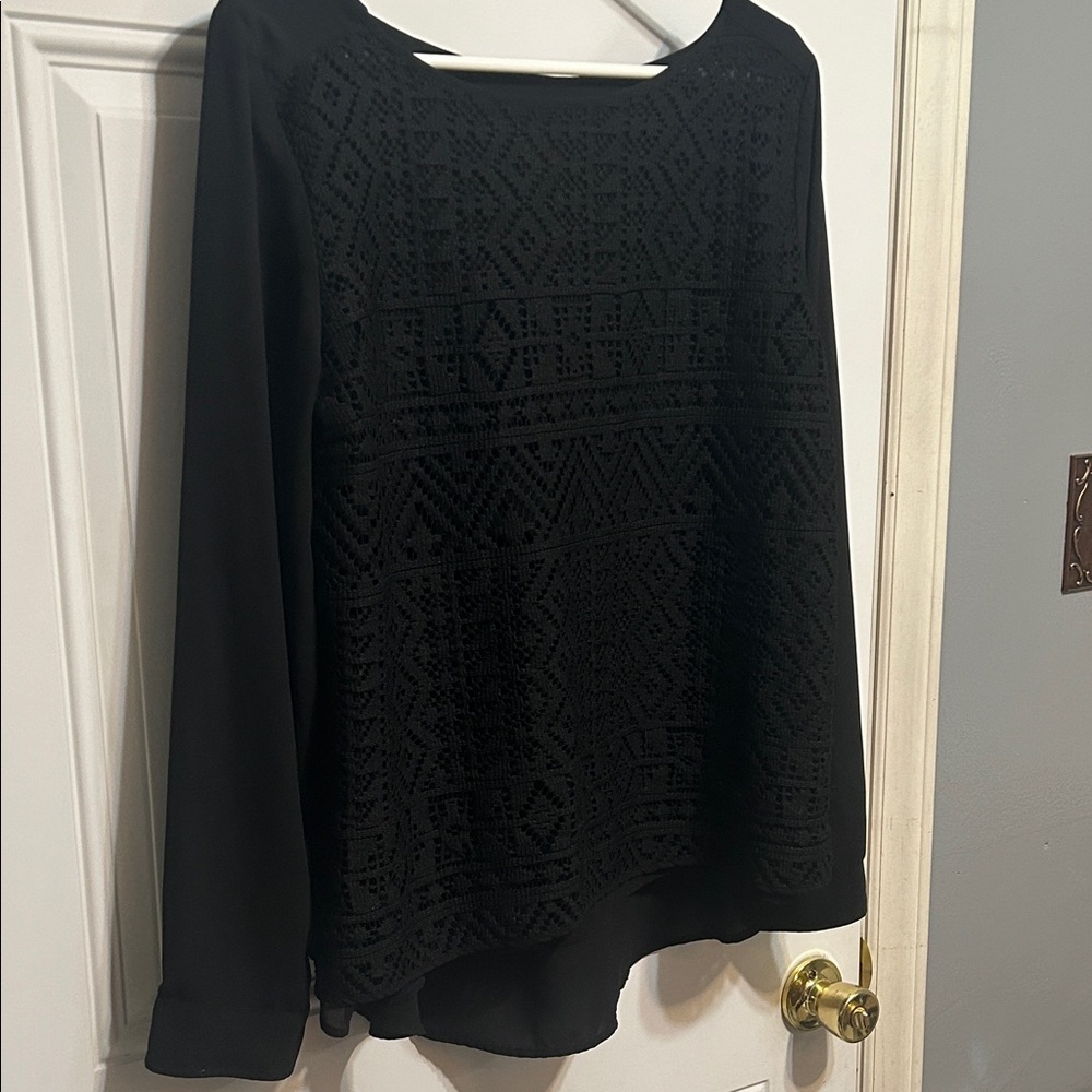 Banana Republic Elegant Black Blouse